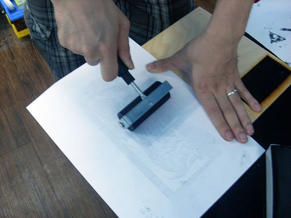 激光雕刻板画工作坊活动剪影